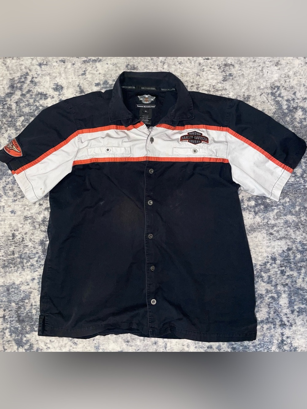 Harley Davidson button up shirt size XL